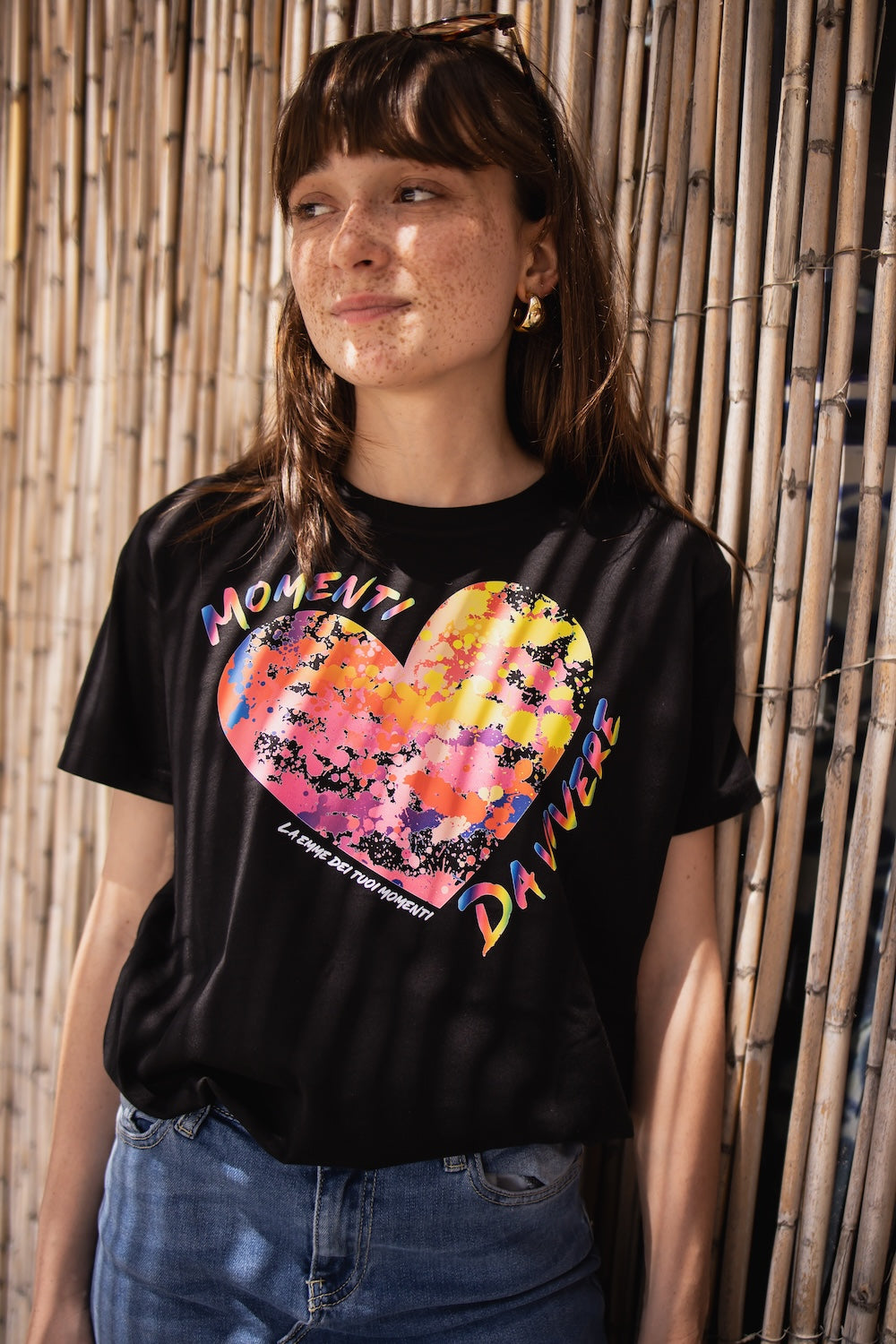 T-shirt “Momenti da vivere” – Nera