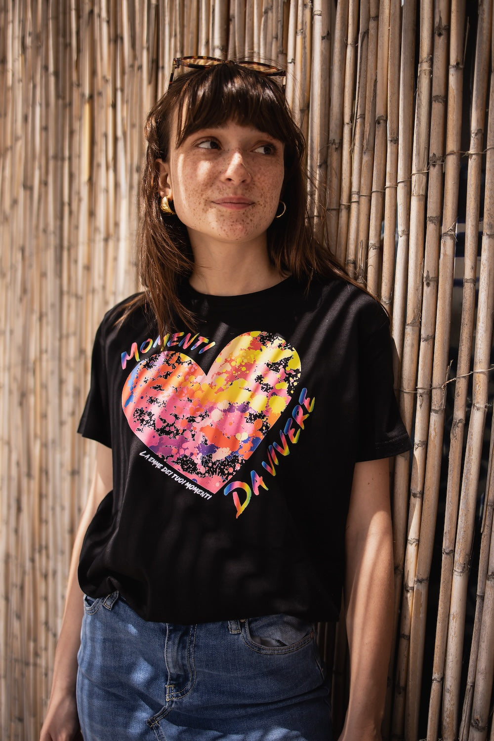 T-shirt “Momenti da vivere” – Nera