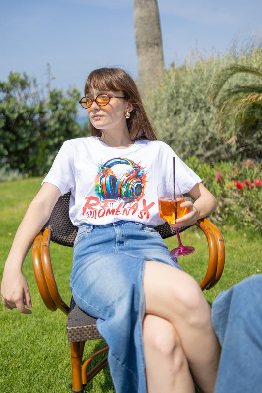 T-shirt “Relax Moments” – Bianca