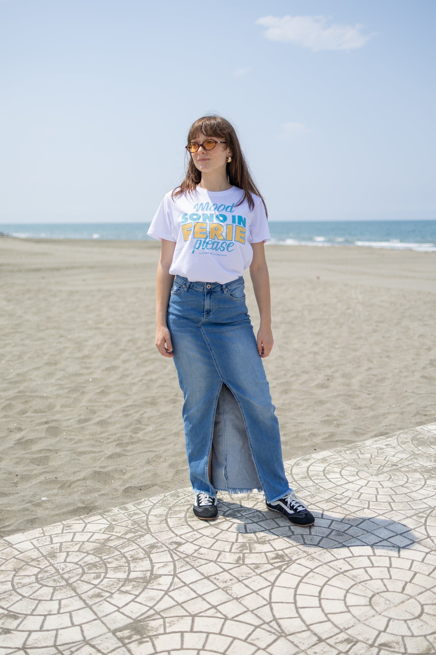T-shirt “Mood sono in ferie please”