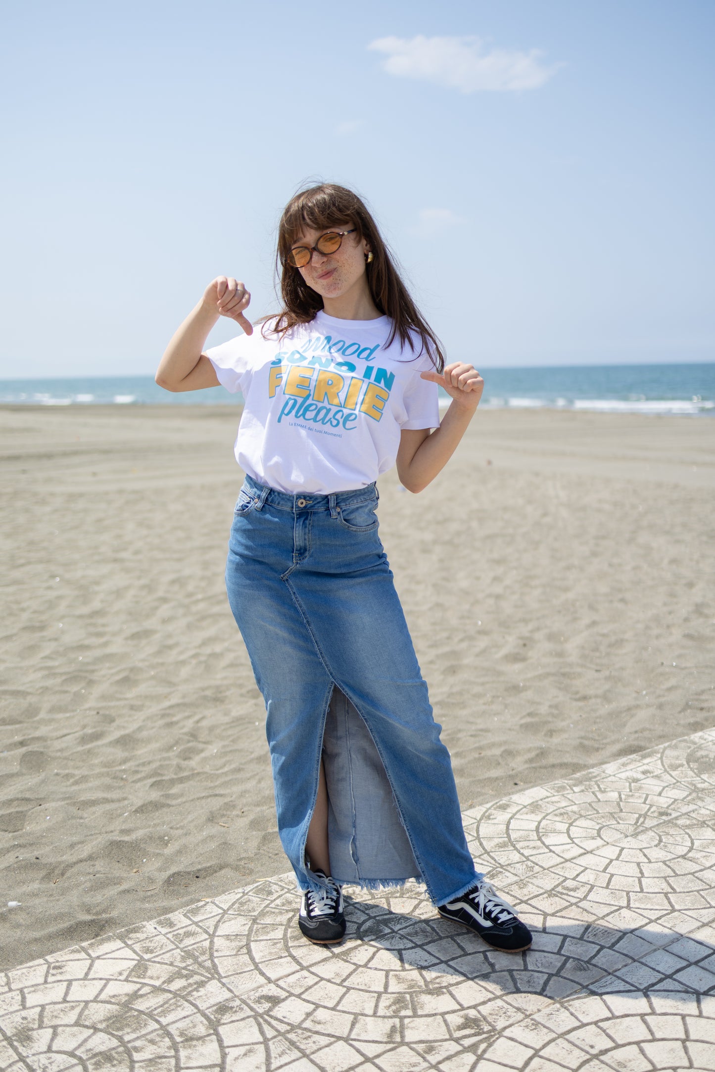 T-shirt “Mood sono in ferie please”