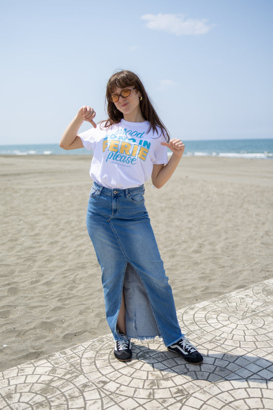 T-shirt “Mood sono in ferie please”