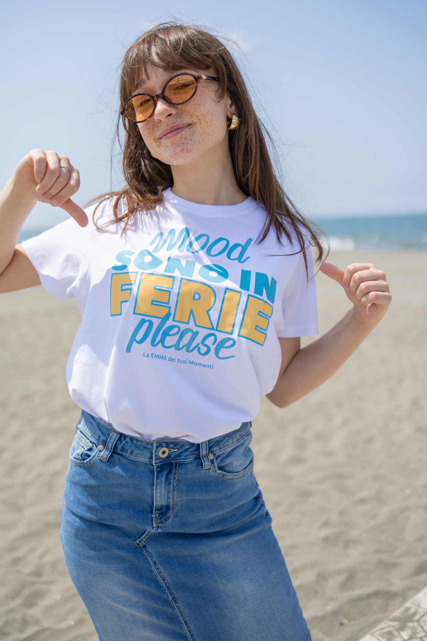 T-shirt “Mood sono in ferie please”