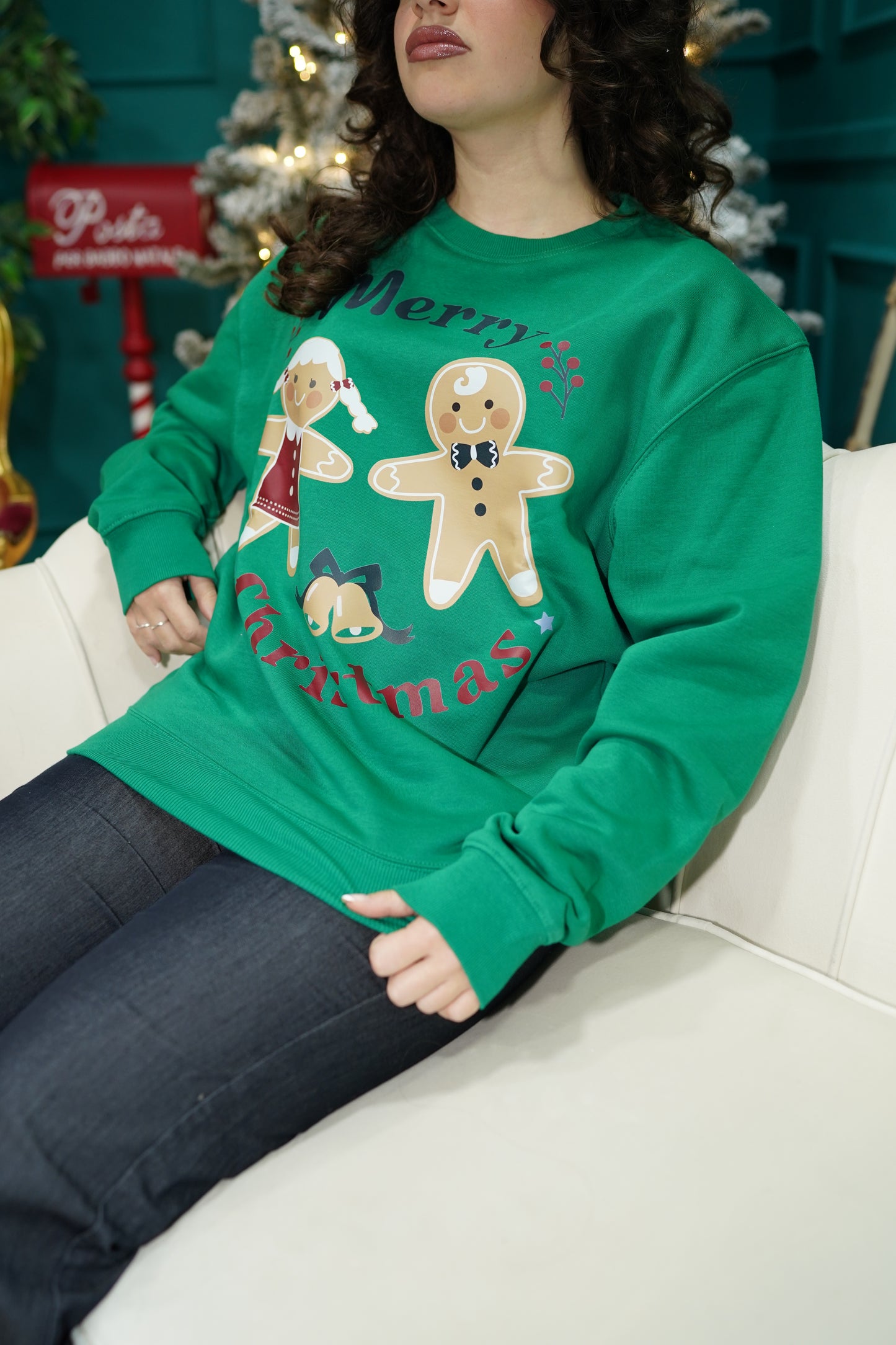 Felpa “Merry Christmas” – Verde